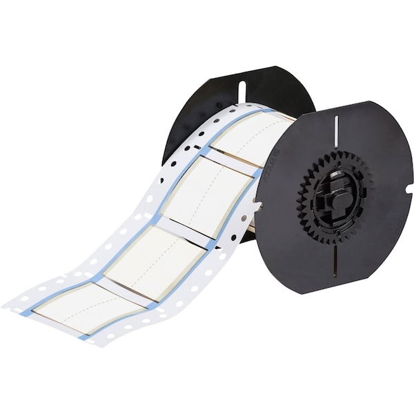 PermaSleeve Heat Shrink Wire and Cable Labels Single-sided for B33 Printers - 1in Dia x 1in White